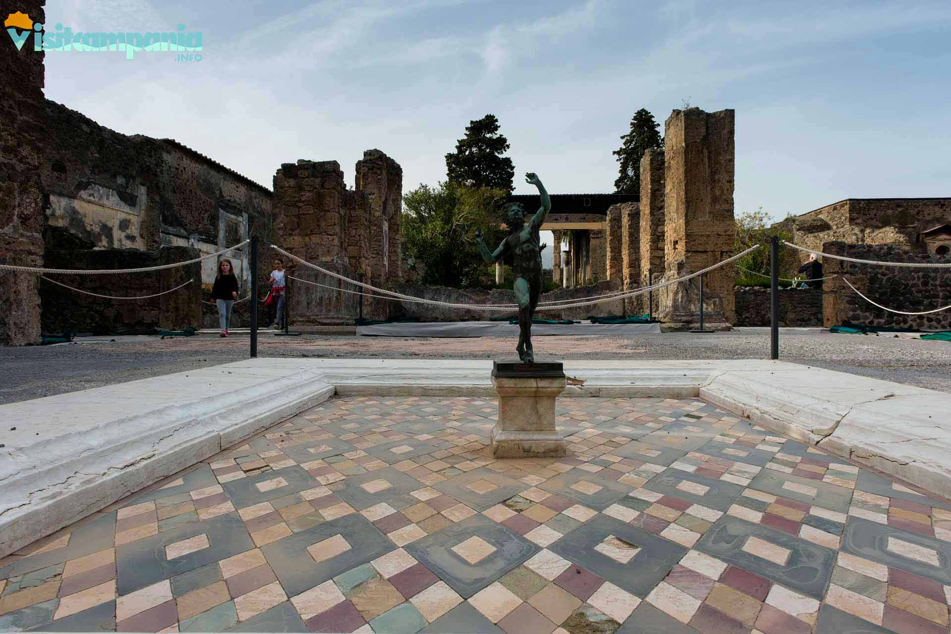 Parco archeologico di Pompei, la casa del Fauno