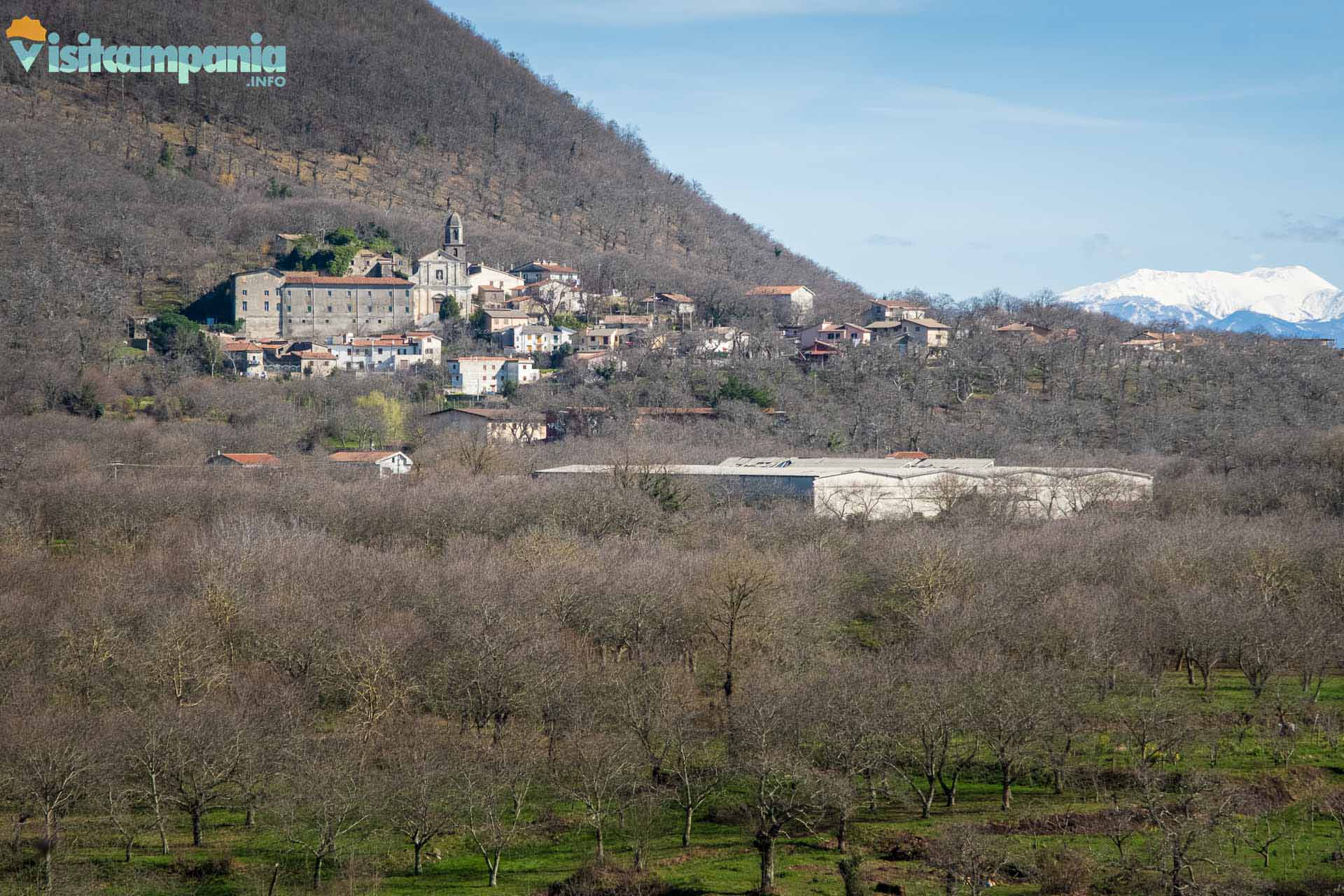 view of Roccamonfina from the path